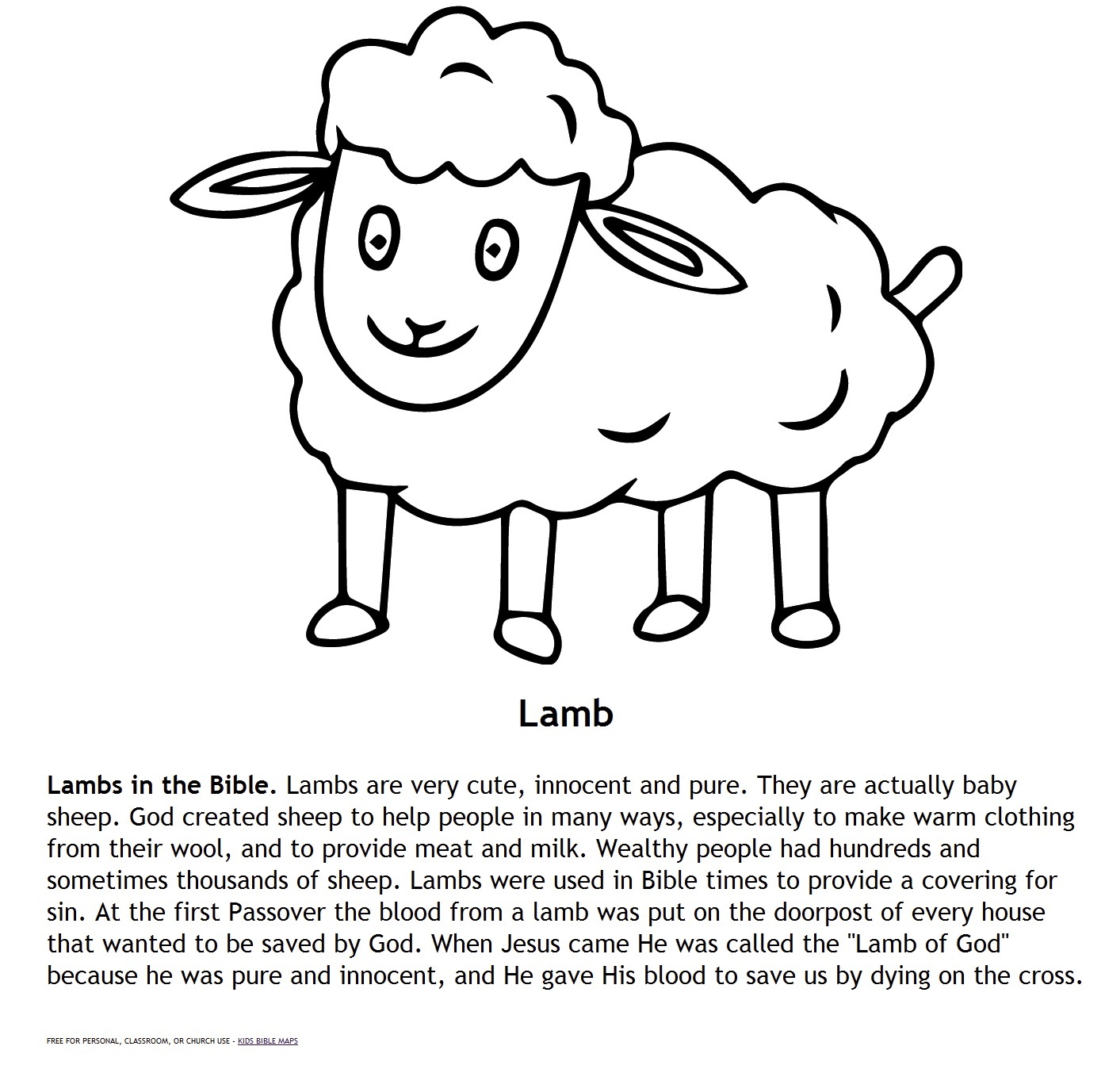 Lamb - The Children's Teaching Bible