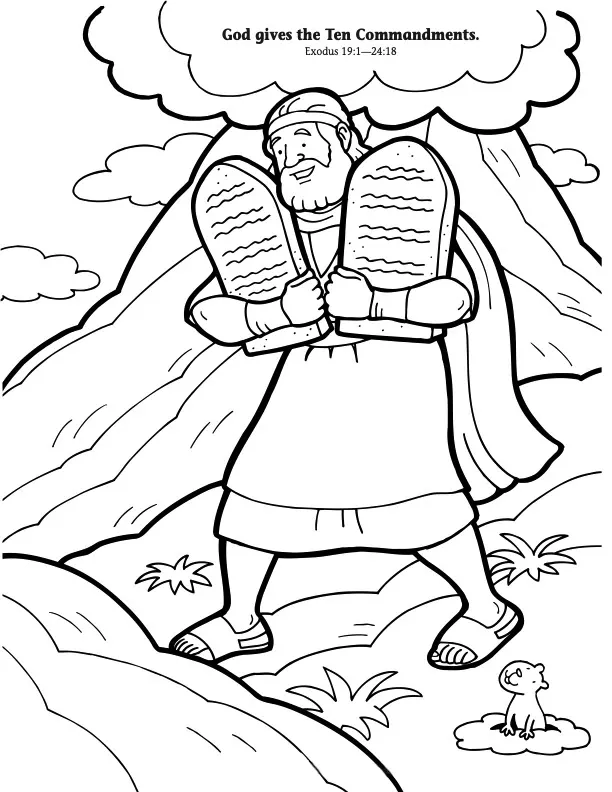 God gives the Ten Commandments hero image