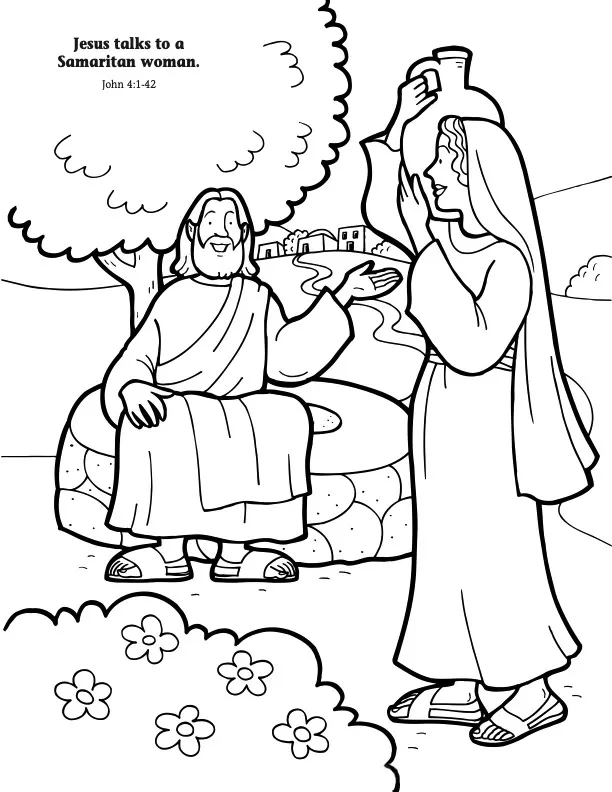 Jesus talks to a Samaritan woman hero image