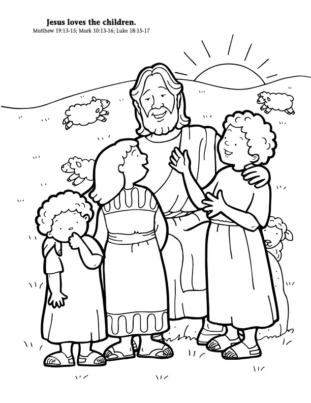 Jesus loves the children hero image