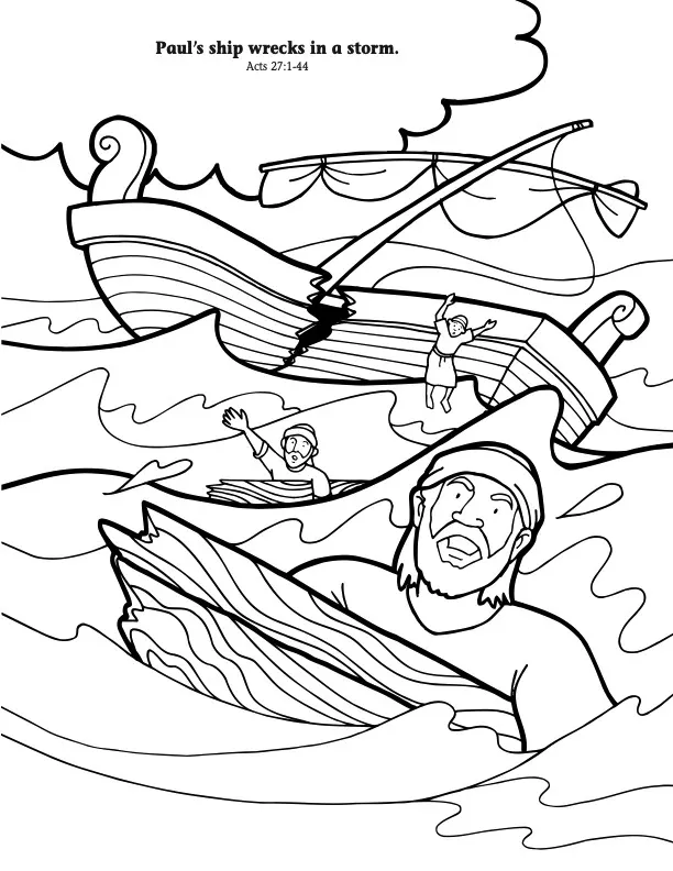 Paul’s ship wrecks in a storm hero image
