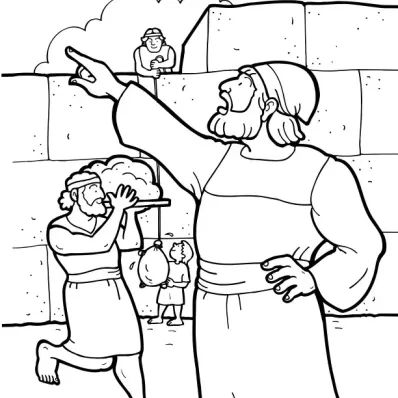 Jesus talks to Saul image